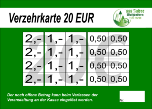 Brückom Verzehrkarten 20 EUR gestaltet und abgenommen