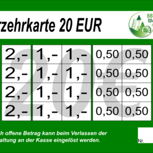 Brückom Verzehrkarten 20 EUR gestaltet und abgenommen