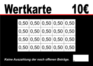 Dördelmann Verzehrkarten 10 EUR gestaltet und abgenommen