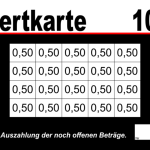 Dördelmann Verzehrkarten 10 EUR gestaltet und abgenommen