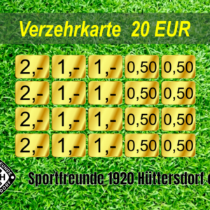 Magistrali Verzehrkarte 20 EUR Nachbestellung