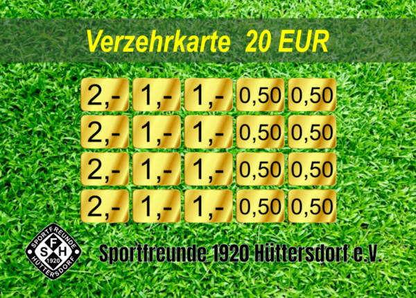 Magistrali Verzehrkarte 20 EUR Nachbestellung