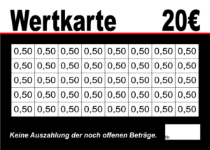Dördelmann Verzehrkarten 20 EUR gestaltet und abgenommen