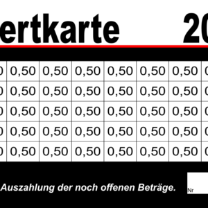 Dördelmann Verzehrkarten 20 EUR gestaltet und abgenommen