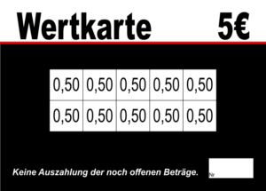 Dördelmann Verzehrkarten 5 EUR gestaltet und abgenommen