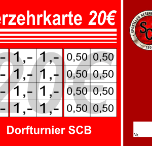 Fassnacht Verzehrkarten 20 EUR Nachbestellung