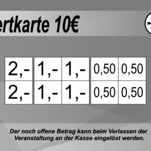Fessler Verzehrkarte 10 EUR Nachbestellung