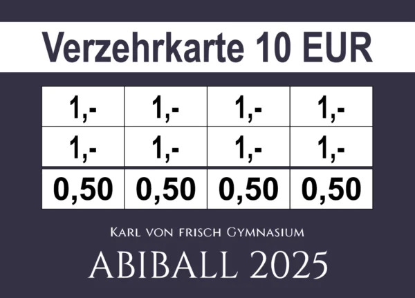 Lehmann Verzehrkarte 10 EUR gestaltet und abgenommen