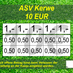 Hick Verzehrkarten 10 EUR Nachbestellung
