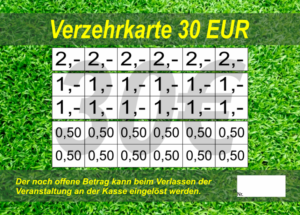 Hick Verzehrkarten 30 EUR Nachbestellung