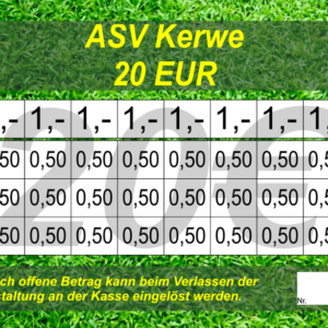 Hick Verzehrkarten 20 EUR Nachbestellung