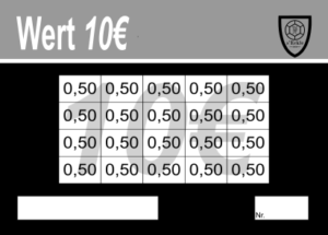 Heimerdinger Verzehrkarten 10 EUR gestaltet und abgenommen