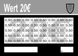 Heimerdinger Verzehrkarten 20 EUR gestaltet und abgenommen