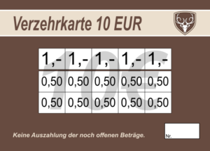 Ferosi Verzehrkarten 10 EUR Nachbestellung gestaltet und abgenommen