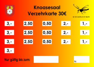 Bogers Verzehrkarten 30 EUR zum Druck angepasst