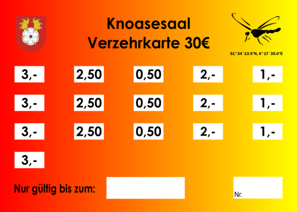 Bogers Verzehrkarten 30 EUR zum Druck angepasst