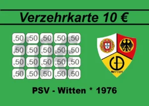 Lopes Verzehrkarte 10 EUR gestaltet und abgenommen