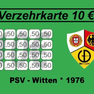 Lopes Verzehrkarte 10 EUR gestaltet und abgenommen