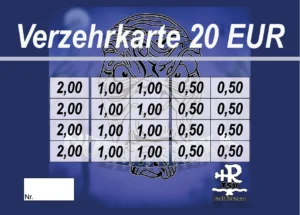 Sannwald Verzehrkarten 20 EUR gestaltet und abgenommen