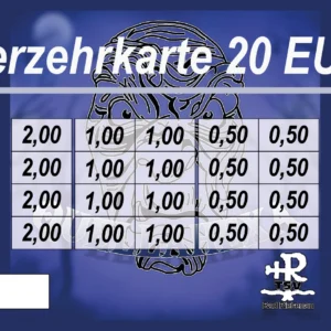 Sannwald Verzehrkarten 20 EUR gestaltet und abgenommen