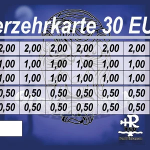 Sannwald Verzehrkarten 30 EUR gestaltet und abgenommen
