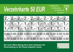 Albano Verzehrkarten 50 EUR gestaltet und abgenommen