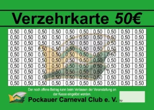 Östreich Verzehrkarten 50 EUR gestaltet und abgenommen