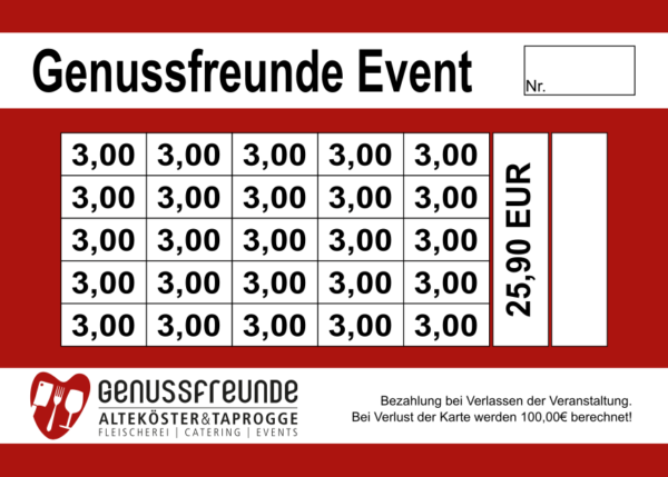 Heimann Verzehrkarten 100 EUR Nachbestellung