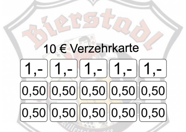 Ruff Verzehrkarte 10 EUR Nachbestellung