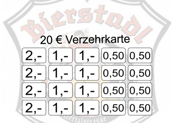 Ruff Verzehrkarte 20 EUR Nachbestellung