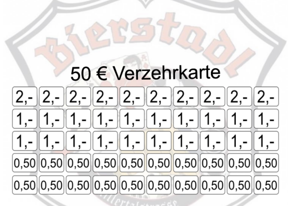Ruff Verzehrkarte 50 EUR Nachbestellung