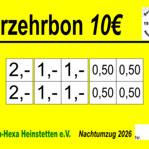 Bodmer-Mrasek Verzehrkarten 10 EUR gestaltet und abgenommen
