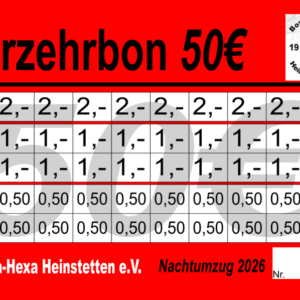 Bodmer-Mrasek Verzehrkarten 50 EUR gestaltet und abgenommen