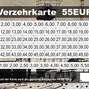 de Haas Verzehrkarten 55 EUR gestaltet und abgenommen