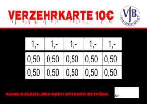 Suren Verzehrkarte 10 EUR gestaltet und abgenommen