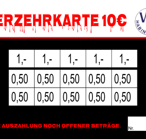 Suren Verzehrkarte 10 EUR gestaltet und abgenommen