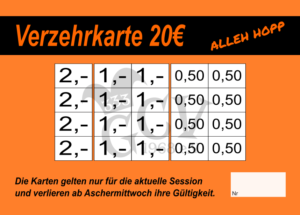 Müller Verzehrkarten 20 EUR gestaltet und abgenommen