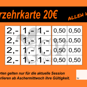 Müller Verzehrkarten 20 EUR gestaltet und abgenommen