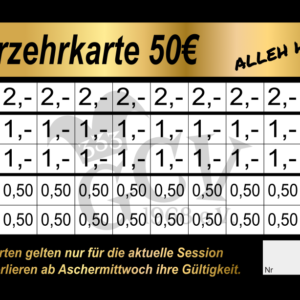 Müller Verzehrkarten 50 EUR gestaltet und abgenommen