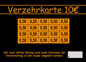 Kirch Verzehrkarte 10 EUR Nachbestellung