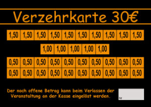 Kirch Verzehrkarte 30 EUR Nachbestellung