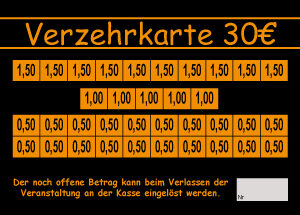 Kirch Verzehrkarte 30 EUR Nachbestellung