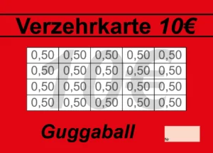 Hüther Verzehrkarten 10 EUR Nachbestellung