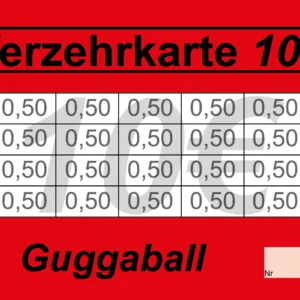 Hüther Verzehrkarten 10 EUR Nachbestellung