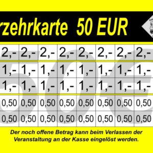 Trefzger Verzehrkarte 50 EUR gestaltet und abgenommen
