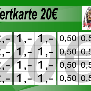 Bergmann Verzehrkarte 20 EUR Nachbestellung
