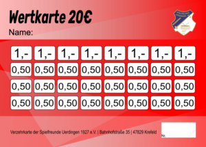Papenfuß Verzehrkarten 20 EUR Nachbestellung