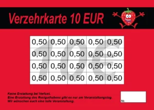 Zander Verzehrkarten 10 EUR gestaltet und abgenommen