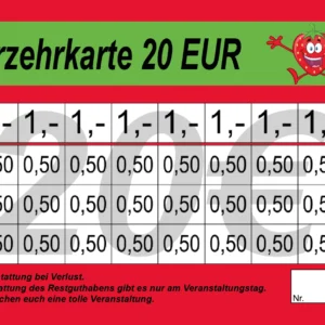Zander Verzehrkarten 20 EUR gestaltet und abgenommen