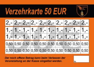 Schleich Verzehrkarten 50 EUR gestaltet und abgenommen